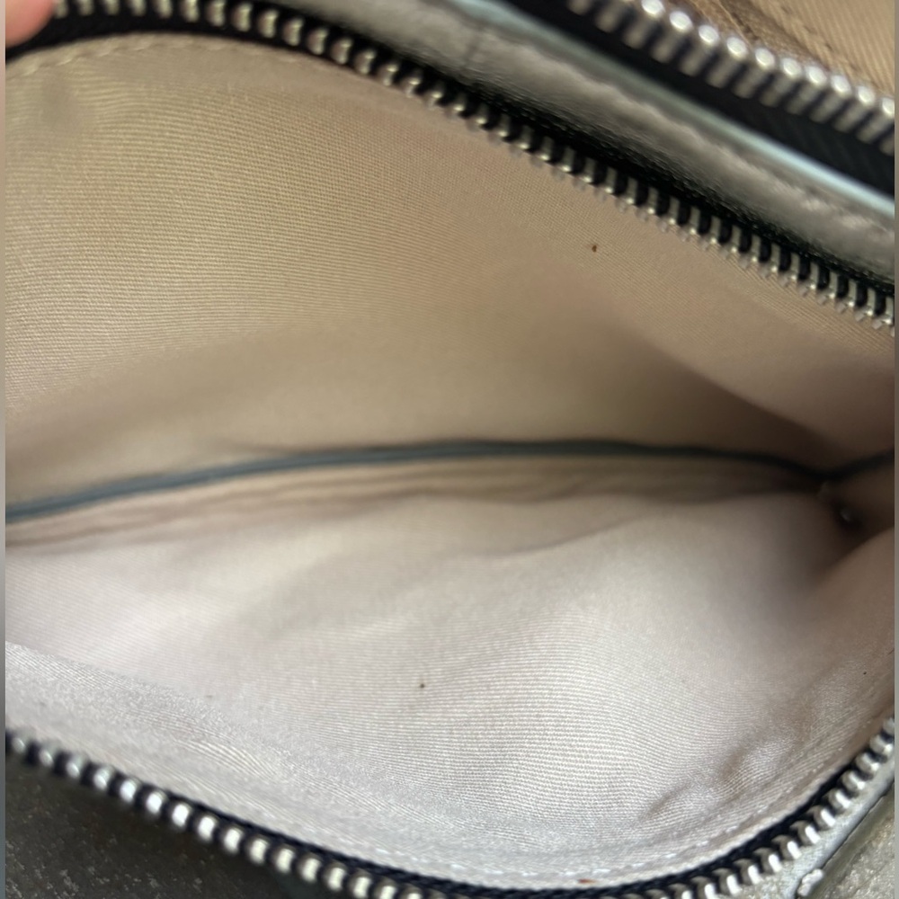 LUCKY BRAND Leather KODA Metallic SILVER Topanga CONVERTIBLE Shoulder Bag 🎉 - Picture 15 of 16